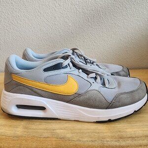Nike Mens Air Max SC Shoes Sneakers CW4555-011 Wolf Grey Yellow Ochre Size 10